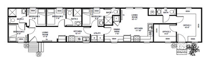 1039 sq. ft. tool pusher