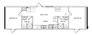 656 sq. ft. skid